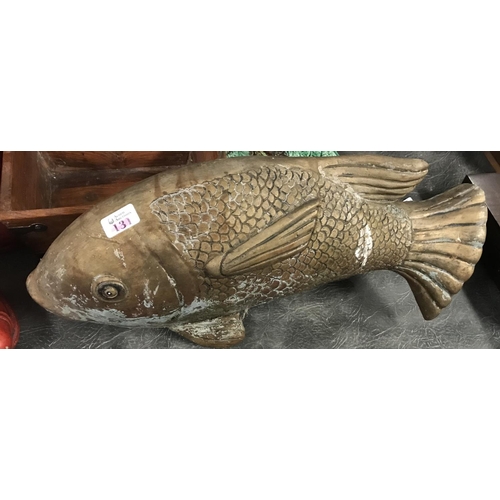 131 - Large heavy garden Carp fish water feauture COLLECTION ONLY OR ARRANGE OWN COURIER