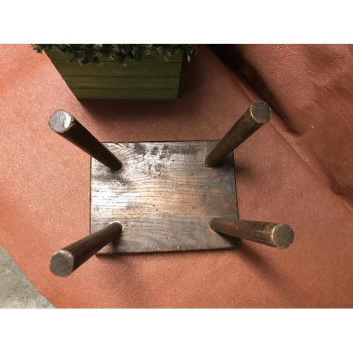 161 - Lovely early rustic wooden stool