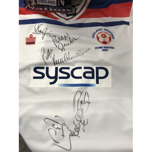 87 - Signed England Home Nations 2007 football shirt