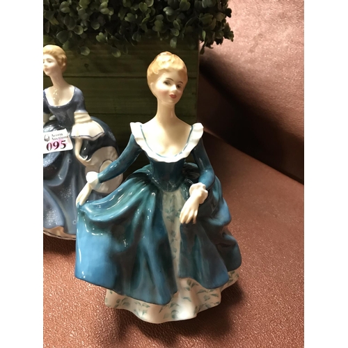 95 - 2 x Royal Doulton figures - Hilary & Janine