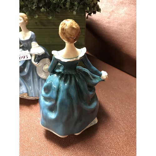 95 - 2 x Royal Doulton figures - Hilary & Janine