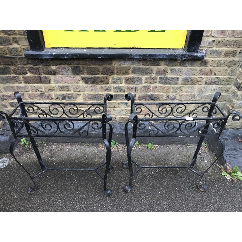 4 - 2 x Metal garden trough frames
