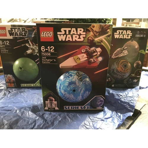 147 - 5 X BOXED STAR WARS LEGO ITEMS 2 X SERIES 2, 2 SERIES 3, & 1 SERIES 1