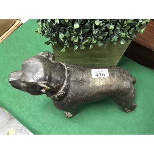 476 - NICE BRONZE OF A DOG