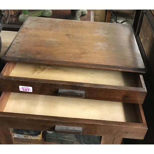 587 - SMALL 2 DRAWER BOX