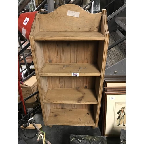 247 - PINE OPEN SHELF UNIT 36