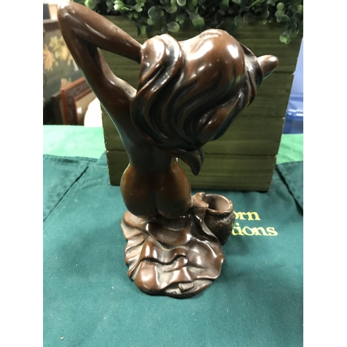 269 - RESIN FIGURE OF A NAKED WOMAN KNEELING