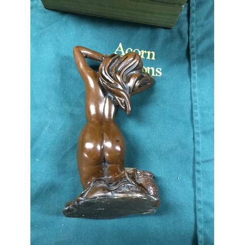 269 - RESIN FIGURE OF A NAKED WOMAN KNEELING