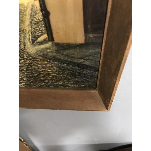 36 - FRAMED OIL ON BOARD ENTITLED 