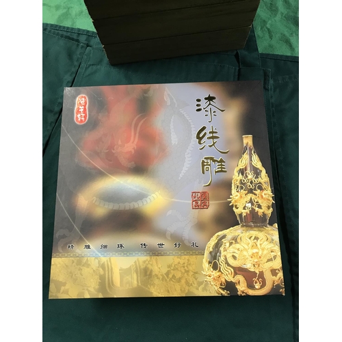 79 - BOXED COPY OF AN ANCIENT CHINESE EMPERORS BOWL WITH CERT OF GOLD CONTENT