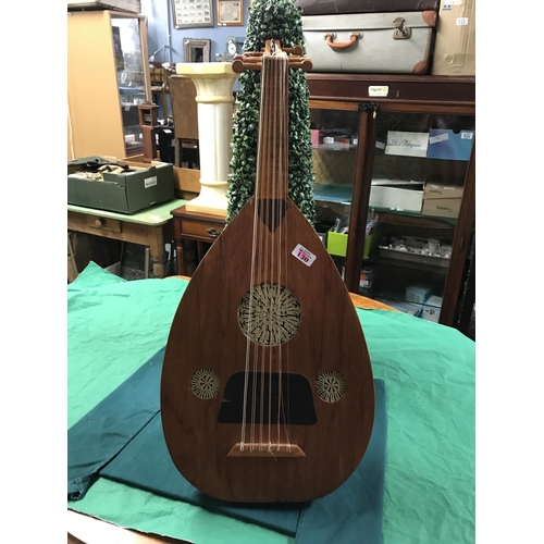 130 - ORNATE WOODEN TURKISH OUD