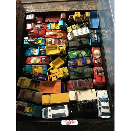 171 - BOX OF DIECAST VEHICLES - APPROX 36