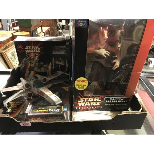 174 - BOX OF STAR WARS ITEMS