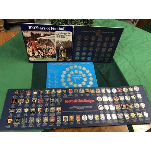 216A - SET OF ESSO COLLECTORS COINS & BADGES PLUS FA CUP SET