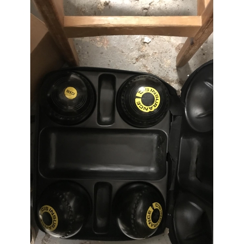 232 - CASE OF LAWN BOWLS