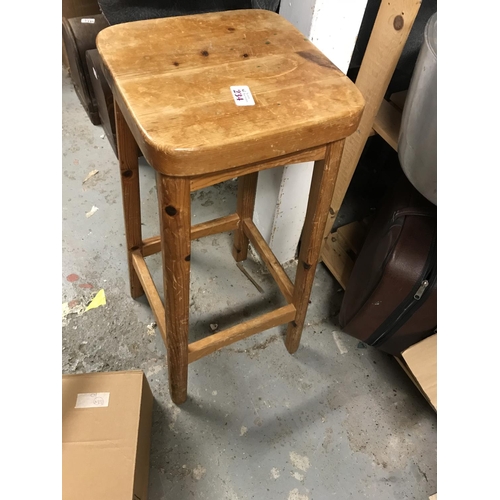 234 - VINTAGE WOODEN KITCHEN STOOL