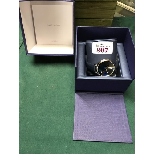 807 - BOXED SWAROVSKI LADIES WRIST WATCH - WATCHES & CLOCKS ARE NOT TESTED