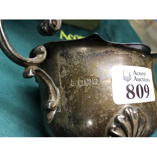 809 - EARLY SILVER HALLMARKED SAUCE BOAT - WEIGHT 300 GRAMS