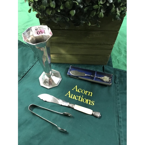 84 - LOVELY COLLECTABLE VASE & CUTLERY ITEMS