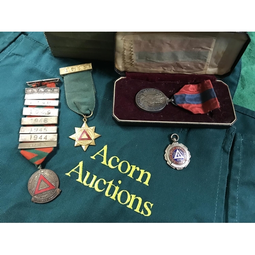 75 - BOXED IMPERIAL SERVICE MEDAL & 3 OTHERS