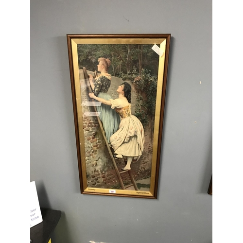 1 - Pair of framed & glazed pictures by Eugene de Bass 18