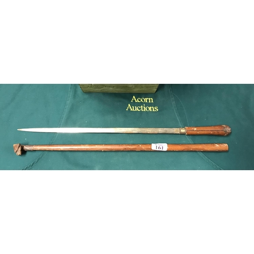 161 - Victorian riding crop sword stick