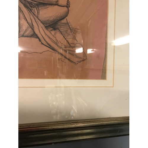 265 - Framed & glazed sketch dated 1972