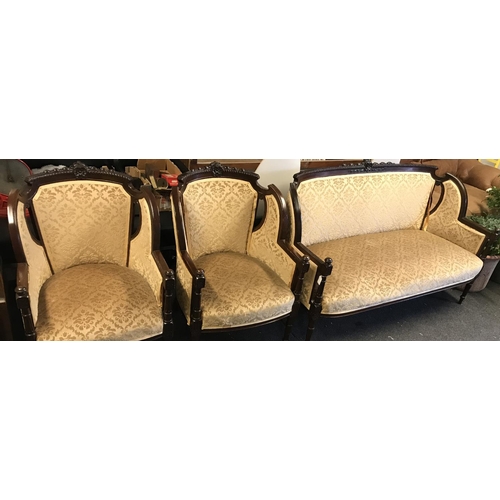 2A - Beautiful early 3 piece Saloon Suite - COLLECTION ONLY OR ARRANGE OWN COURIER...