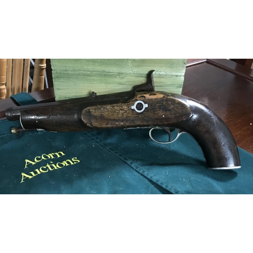 430 - Mid 19th C Anglo Indian percussion pistol