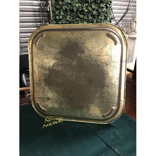 437 - Lovely vintage metal Hooper Struve advertising tray