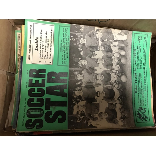 571A - Box of vintage 1960s soccer magazines