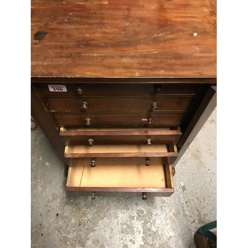 590 - 7 Drawer collectors cabinet 18