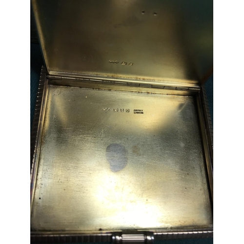 770 - Lovely 1943 Silver hallmarked Asprey cigarette case with possible rose gold detailing