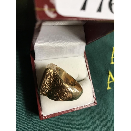 776 - Gents 9ct gold ring