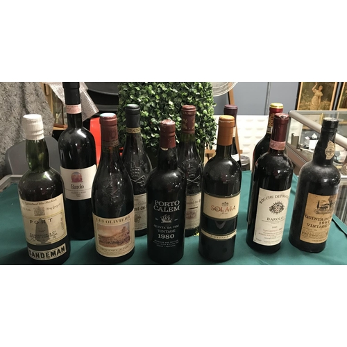 927 - 11 x Collectors bottles of vintage Wine & Port...