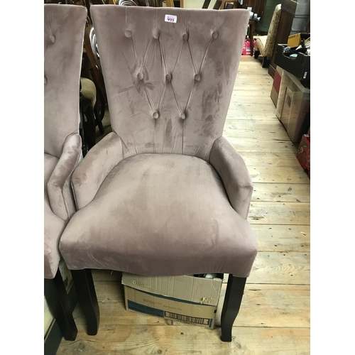 933 - Lovely pink bedroom chair - COLLECTION ONLY OR ARRANGE OWN COURIER...