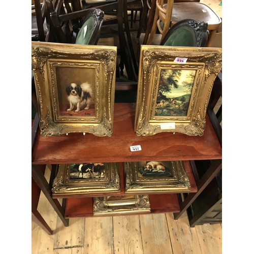 938 - 5 x Beautiful very ornate gilt framed pictures 10