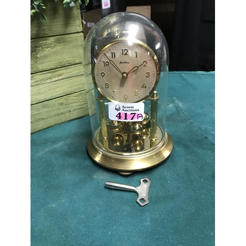 Vintage Bentima anniversary clock with key - CLOCKS AND WATCHES ARE NOT  TESTED