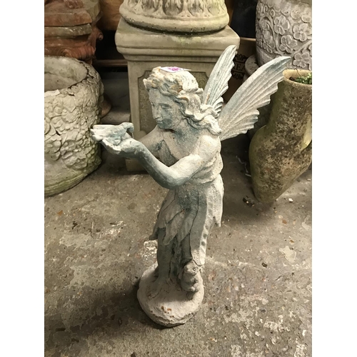 12 - LOVELY METAL GARDEN FAIRY - STANDING 50CMS HIGH OVERALL