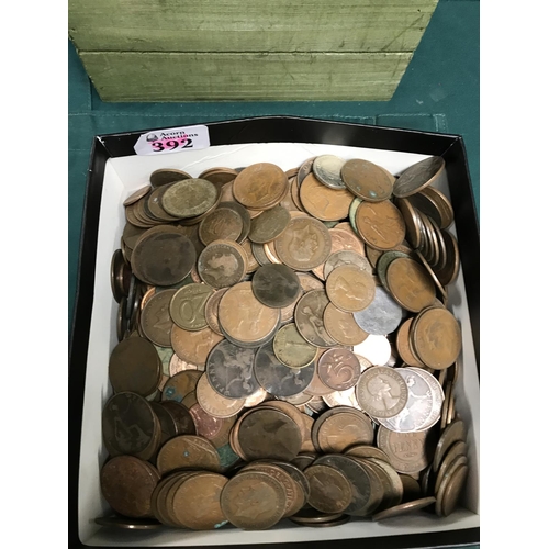 392 - VERY LARGE QTY OF BRITISH COPPER COINS OVER 5 KILOS