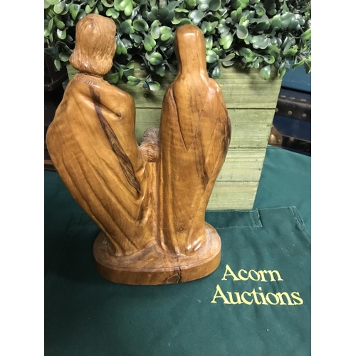 57A - WOODEN CARVED FIGURE - STANDING 20CMS