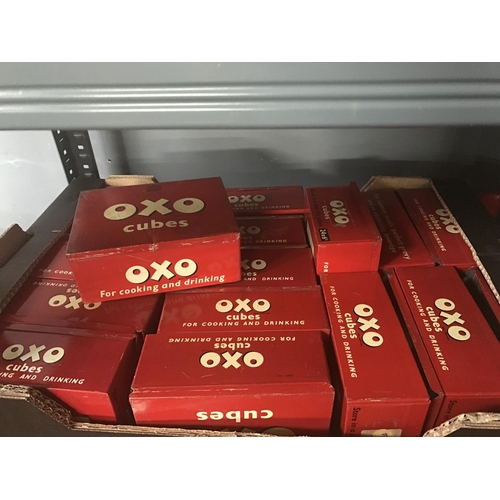 22 - BOX OF 16 X VINTAGE OXO TINS...