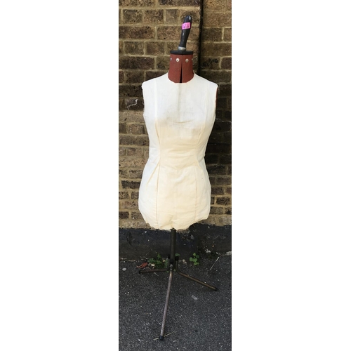 12 - VINTAGE TAILORS DUMMY / MANNEQUIN - COLLECTION ONLY OR ARRANGE OWN COURIER