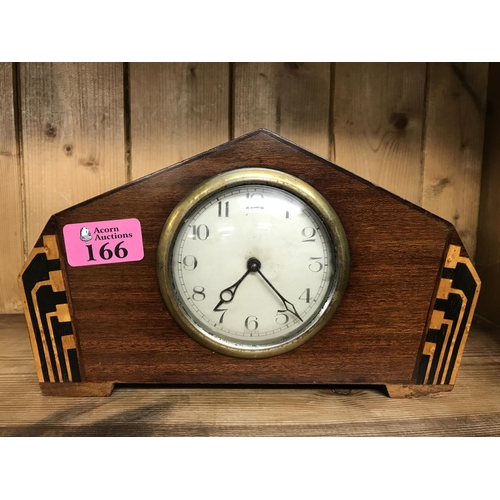 166 - NICE VINTAGE MANTLE CLOCK - CLOCKS AND WATCHES ARE NOT TESTED