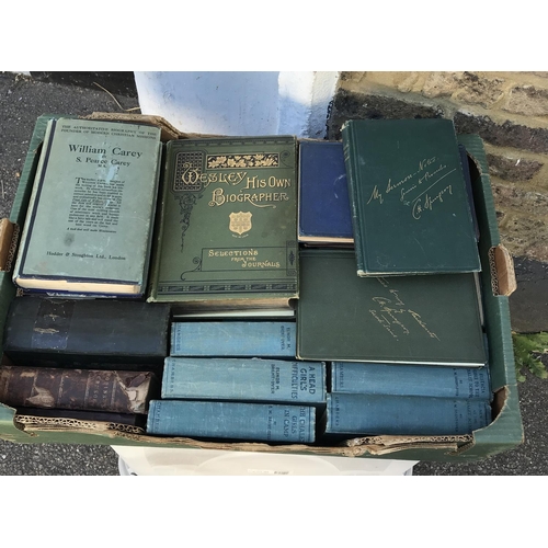 18 - BOX OF ASSORTED EARLY BOOKS