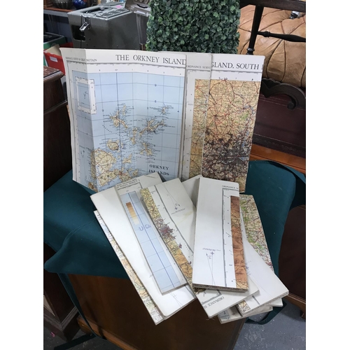 200 - 10 X VINTAGE ORDANANCE SURVEY MAPS