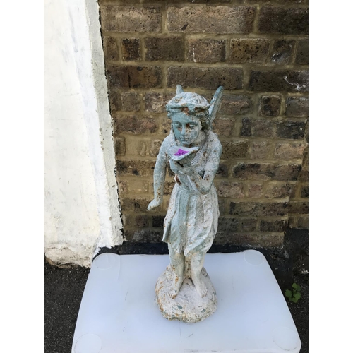 3 - LOVLEY GARDEN FAIRY STATUE - 47CMS H