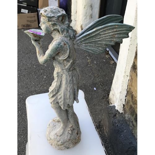 3 - LOVLEY GARDEN FAIRY STATUE - 47CMS H