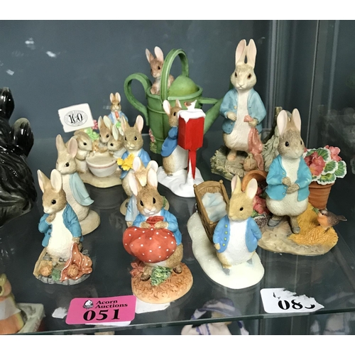 51 - 12 X BEATRIX POTTER FIGURES INC BFA