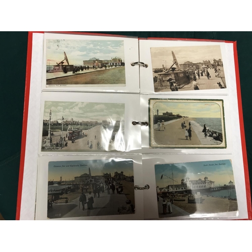 573 - ALBUM OF 53 X TOPOGRAPHICAL CARDS FROM 1907 - RELATING TO PORTSMOUTH & SOUTHSEA